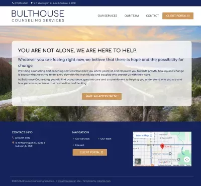 Bulthouse Counseling website screenshot
