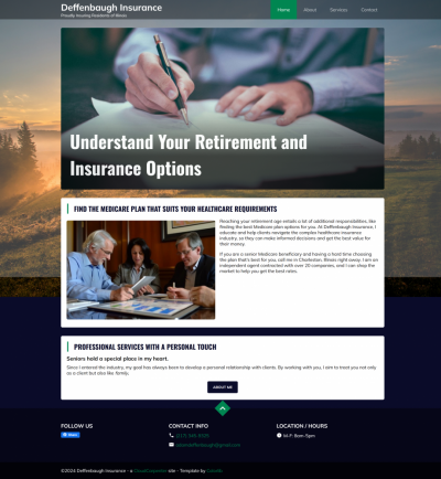 Deffenbaugh Insurance Website Screenshot