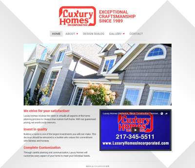 Luxury Homes Incorporated website screenshot