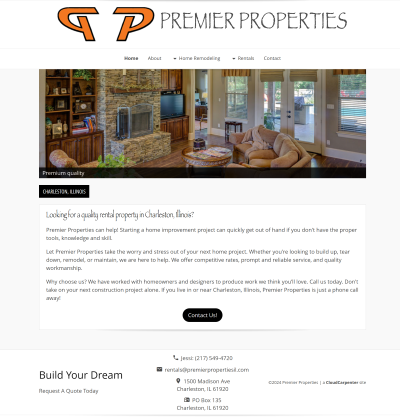 Premier Properties (Illinois) website screenshot